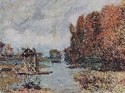 Alfred Sisley Wacherinnen von Bougival oil